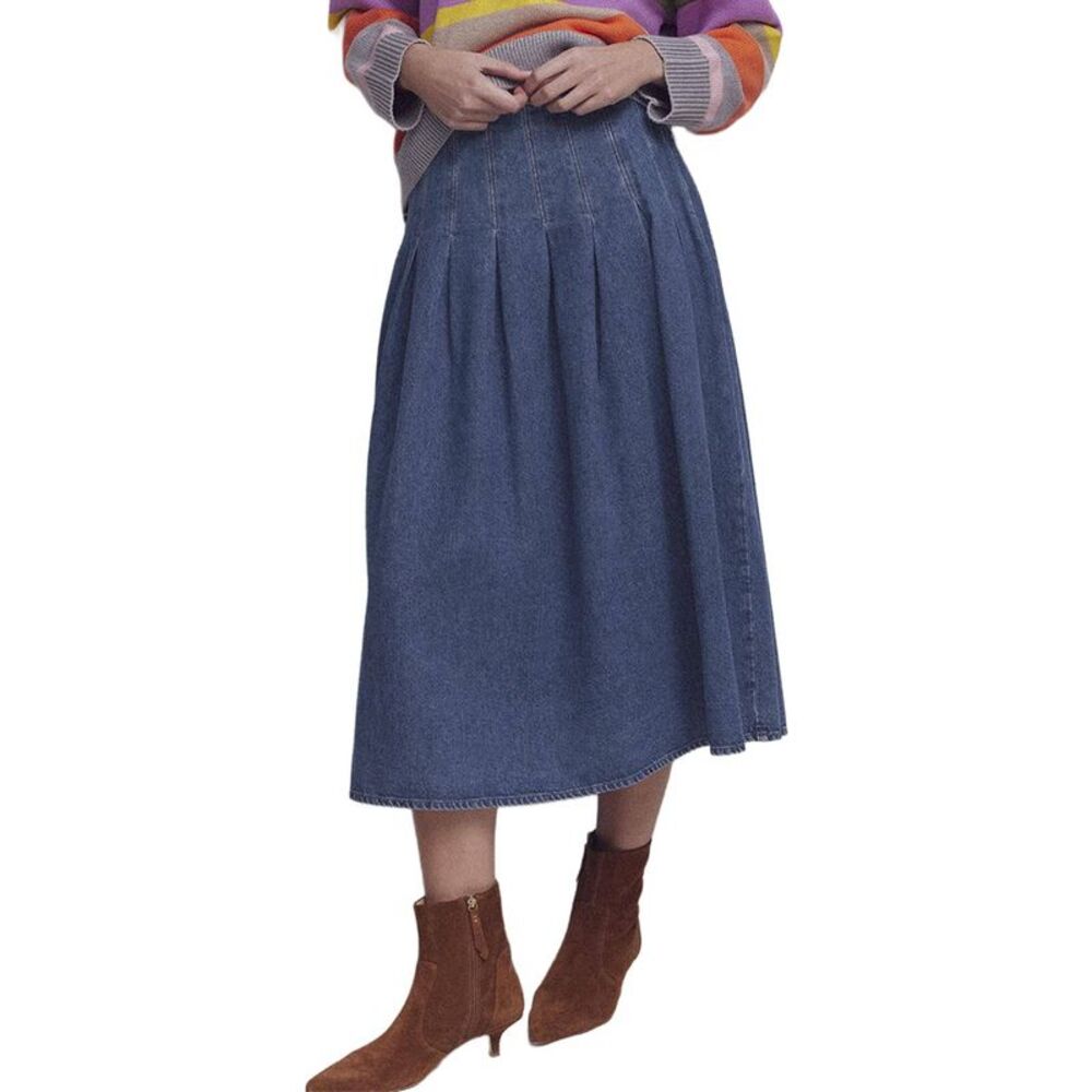 Boden Womens Valentina Denim Skirt, Blue